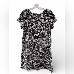 Hatley Floral T-Shirt Dress Sundress Zipper Back Large NWT A-Line 100% Cotton